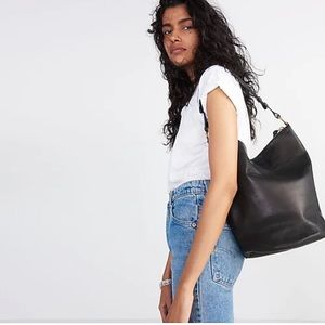 The Lisbon O-Ring Bucket Bag in Leather